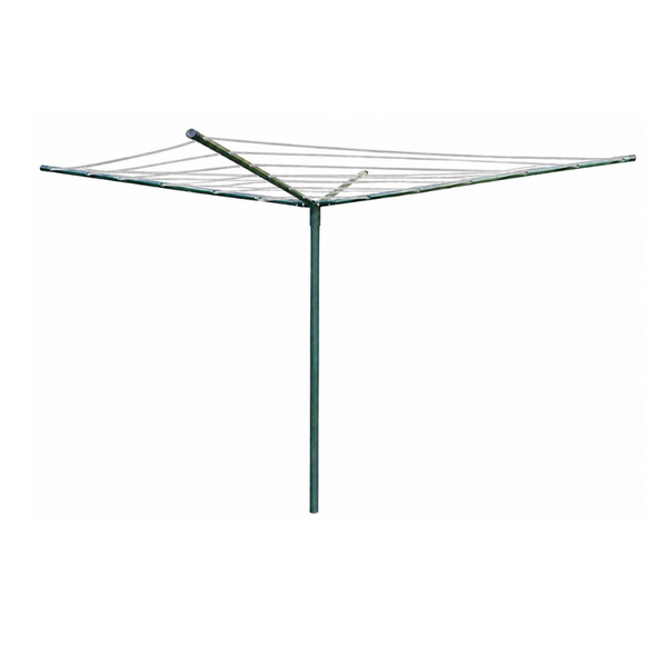 Mts Green Rotary Washing Line with 30m Line Rope