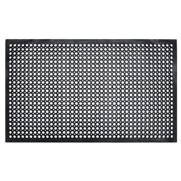 Decor Waterproof Eco-Friendly Rubber Floor Mat With Holes - 90cm