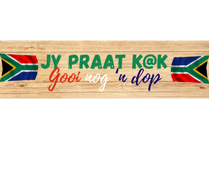 Bar Mat/ Bar runner Neoprene - Gooi Nog 'n Dop
