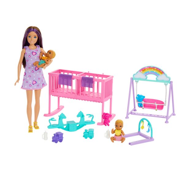 Barbie Skipper Babysitter Twin Nursery Playset &amp; Accessories