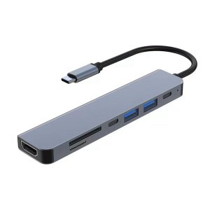 USB Docking Station, 7-In-1 Hub, 4 USB Multi-Port Adapter, for Laptop