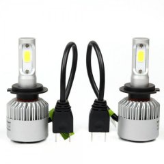 H7 Car Headlight Bulbs 2 Pin Plug LED Head Light- Set Of 2 Bulbs - 3800LM