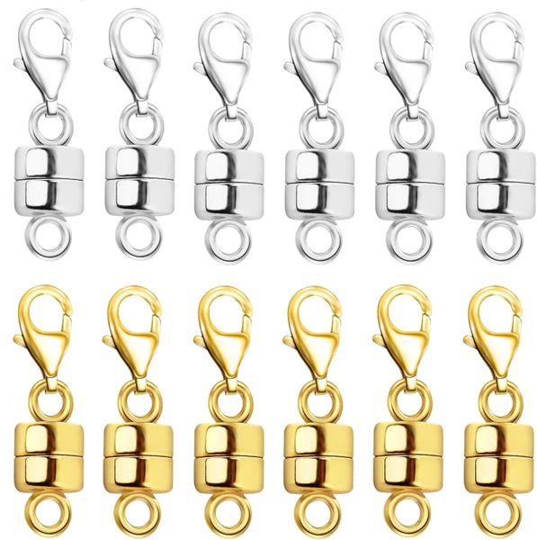 Magnetic Necklace Clasp with Lobster Clasp, Magnetic Jewelry Clasps
