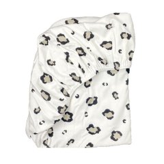 66x132cm Leopard Print Cot Fitted Sheet