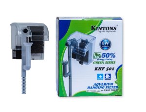 Kintons KHF-501 Hanging Filter 8W 500L/H Aquarium HOB with Skimmer