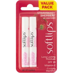 Softlips Lip Balm Strawberry Sherbet 2g x 2