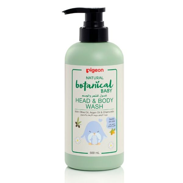 Pigeon Natural Botanical Baby Head &amp; Body Wash 500ml