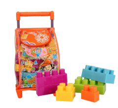 Trolley Bag of Building Blocks - 86 Pieces