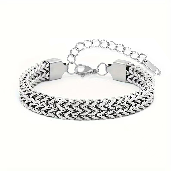 Stainless Steel Link Bracelet for Men