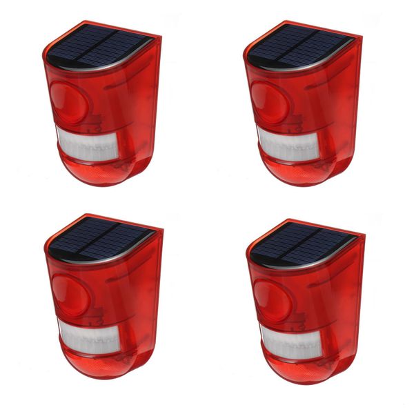 Solar Motion Sensor Alarm - 4 Pack