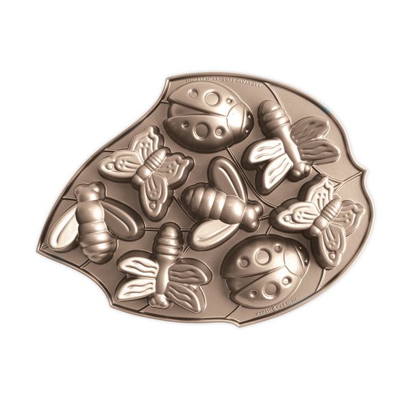 Nordic Ware Backyard Bugs Pan Insect Molds Nonstick Cast Aluminum Cake Pan