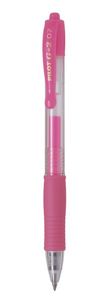 Pilot G-2 0.7 Gel Retractable Pen - Box of 12 - Neon Pink