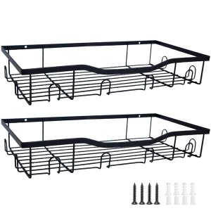 Wall Mounted Metal Hat Organiser - Caps Storage Rack - 2 Pack