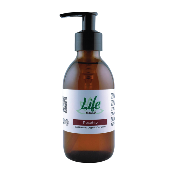 Rosehip Oil (Organic and Cold Pressed) with Lotion Pump Dispenser