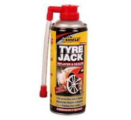 Shield Tyre-Jack Inflater Car 340ml - 6 Pack