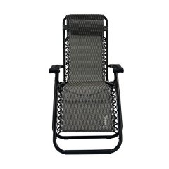 SH-FC-005-BK-BK, Pack 2, Zero Gravity Folding Chairs With Side Tray