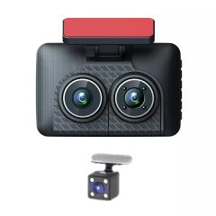 300Mah 3-Camera Lens Car DVR 4 Full HD 1080P Dash Cam