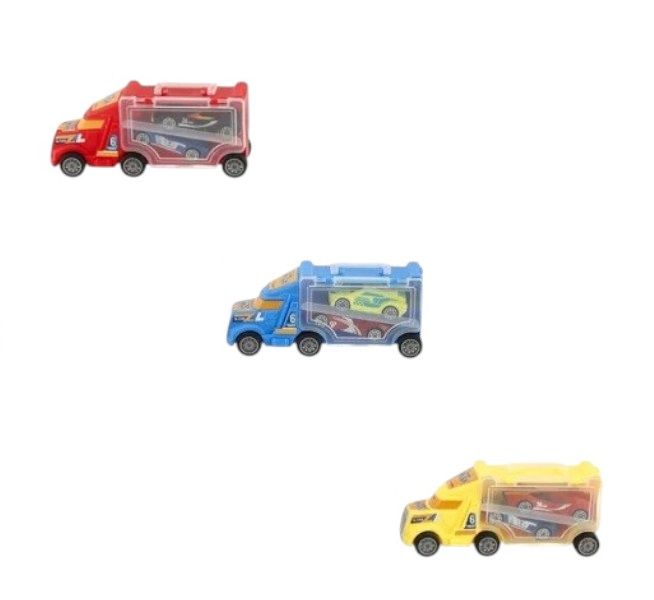3 Carrier Trucks With Small Cars