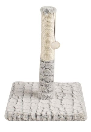 Rex - Plush Cat Scratch Post - Grey