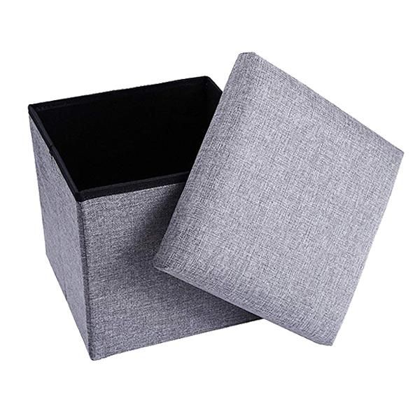 Cube Fabric Folding Storage Bins - Grey