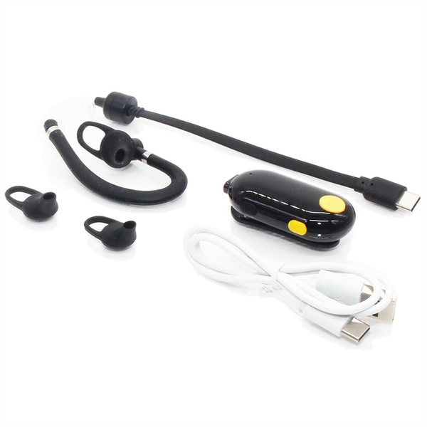 UHF 400-470MHz 0.5W Mini Walkie Talkie Ear Hanging Two Way Hanging