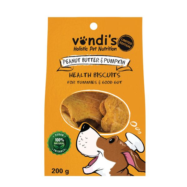 Vondis Peanut Butter &amp; Pumpkin Biscuits - 200g