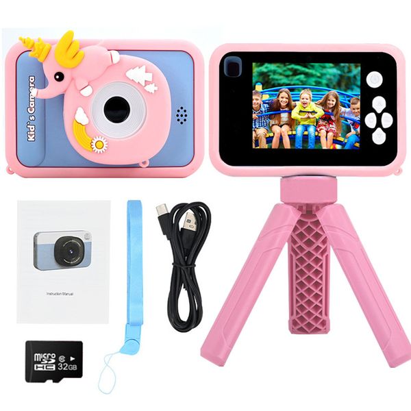 Kids Camera Toy Camera 1080P HD Video Camera IPS Digital Camera 32GB Gifts