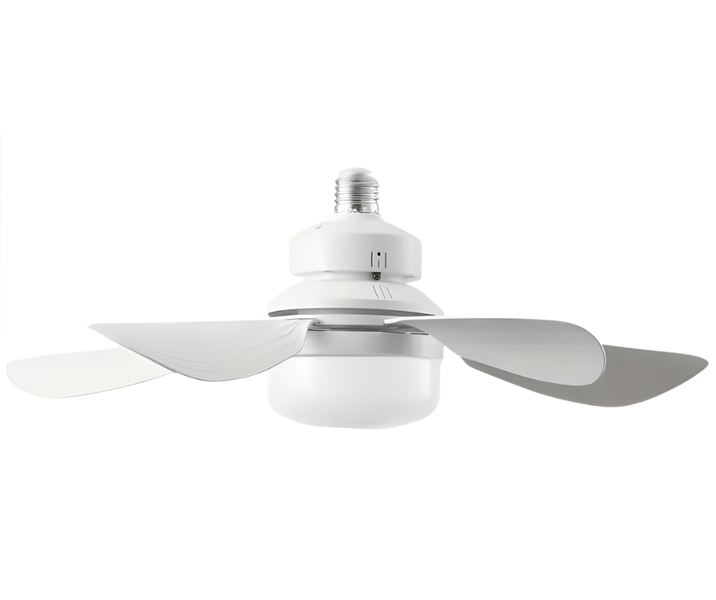 Socket Ceiling Fan with Light and Remote