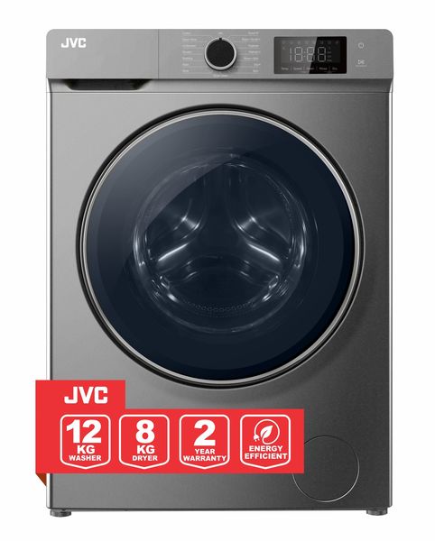 JVC 12Kg/8Kg Front Loader Washer Dryer Combo - Manhattan Grey