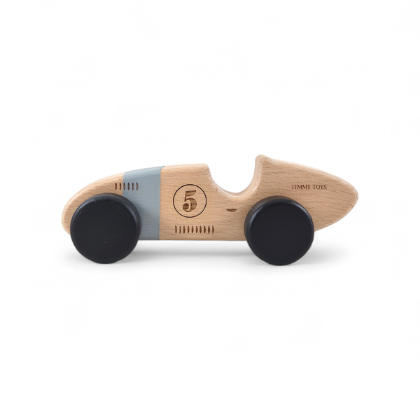 Timmy Toys Wooden Vintage Racing Car Toy - Red