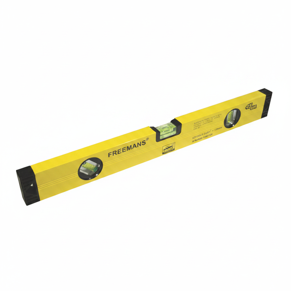 Freemans - Carpenter's Level with 3 Vials for Precision Levelling - 600mm
