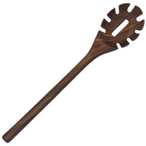 Walnut Wood Spaghetti Pasta Server Long Handle Wooden Pasta Spoon