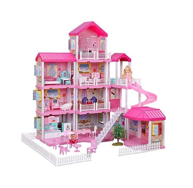 4-Level Dollhouse Playset - Creative and Imaginative Fun