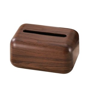 Walnut Imitation Wood Grain Tissue Box