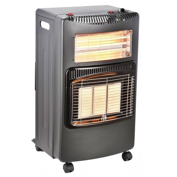 Indoor Dual Gas and Electric Heater 1.4kW-4.2kW with Piezoelectric Ignition