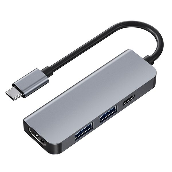 USB C Hub with 4K HDMI, 2 USB 3.0 Ports, SD Card Reader and PD Charging