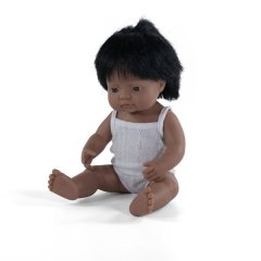 Miniland Dolls (Baby Indian Boy) 38cm