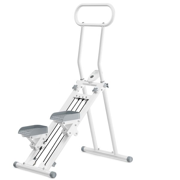 SPORTINO Home Fitness Stepper, Foldable Aerobic Stair Climber For Full Body