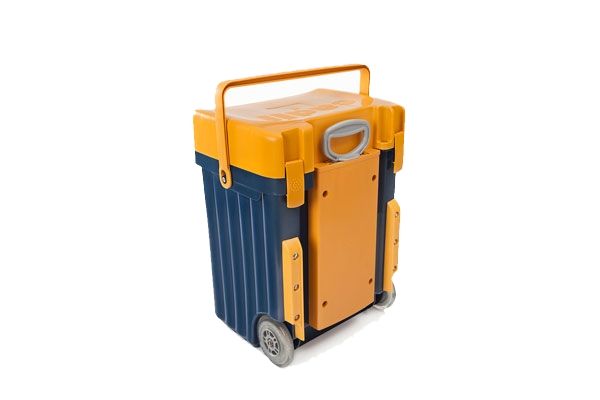 Cadii School Bag - Mustard Lid with Navy Body