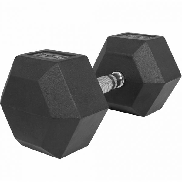 GORILLA SPORTS SA - Hex Rubber Dumbbell 25kg