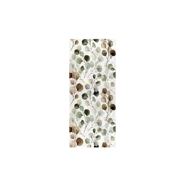 43cm×100cm Watercolor Leaf Laser Static Cling Window Decal