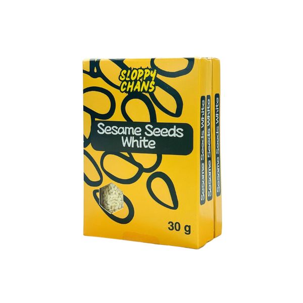 Sloppy Chans White Sesame Seeds 30g 3 Pack