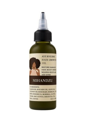 Ayurvedic Hair Growth Oil - Infused with 15 Herbs &amp; Oils - Hairline &amp; Scalp