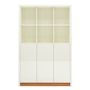 Display Storage Cabinet - Off White / Freijo