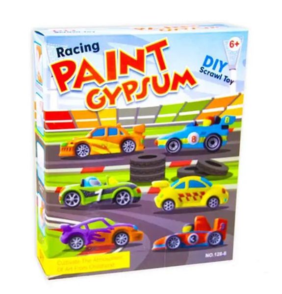 Mould &amp; Paint Racing Cars Plaster Cast Arts &amp; Crafts Paint Kit Gift Star