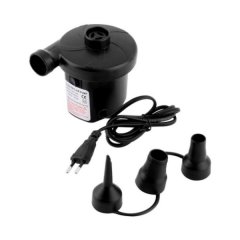 Black AC Electric Air Pump with 3 Attachable Nozzles