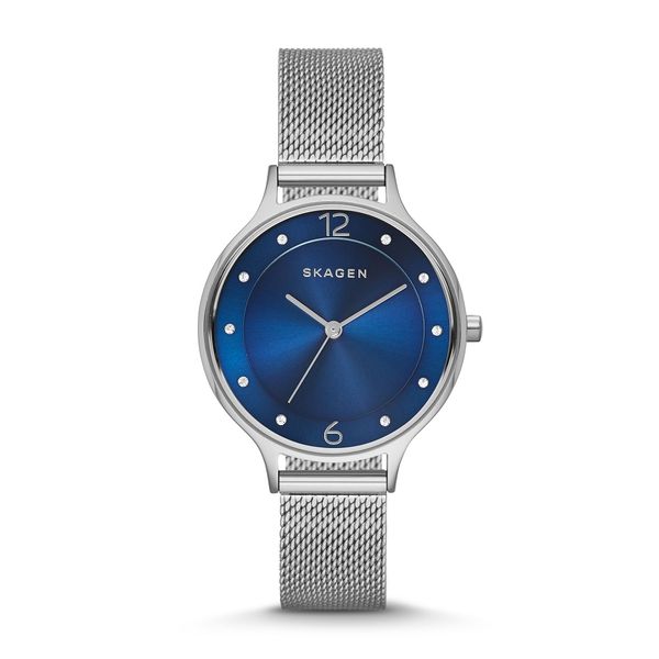 Skagen Ladies Anita Blue Stainless Steel Strap Watch - SKW2307