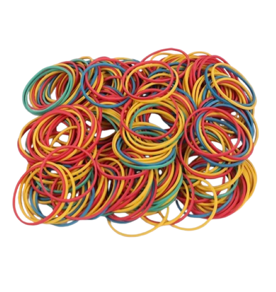 Multicolour Rubber Bands - 100 Pieces