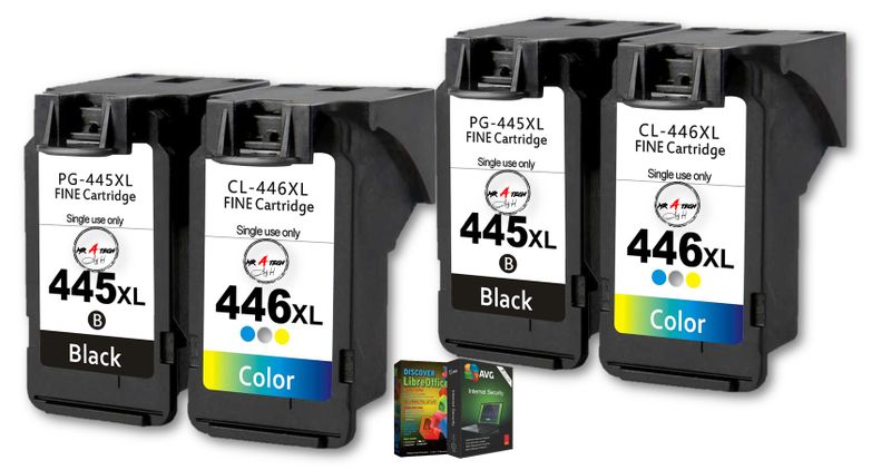 MR A TECH Canon 445XL/446XL compatible Ink High Yield Sets of 2