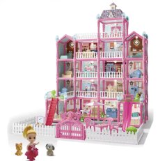 SamMag Princess Large Castle Villa Miniature Dollhouse Kit Toys for Girls